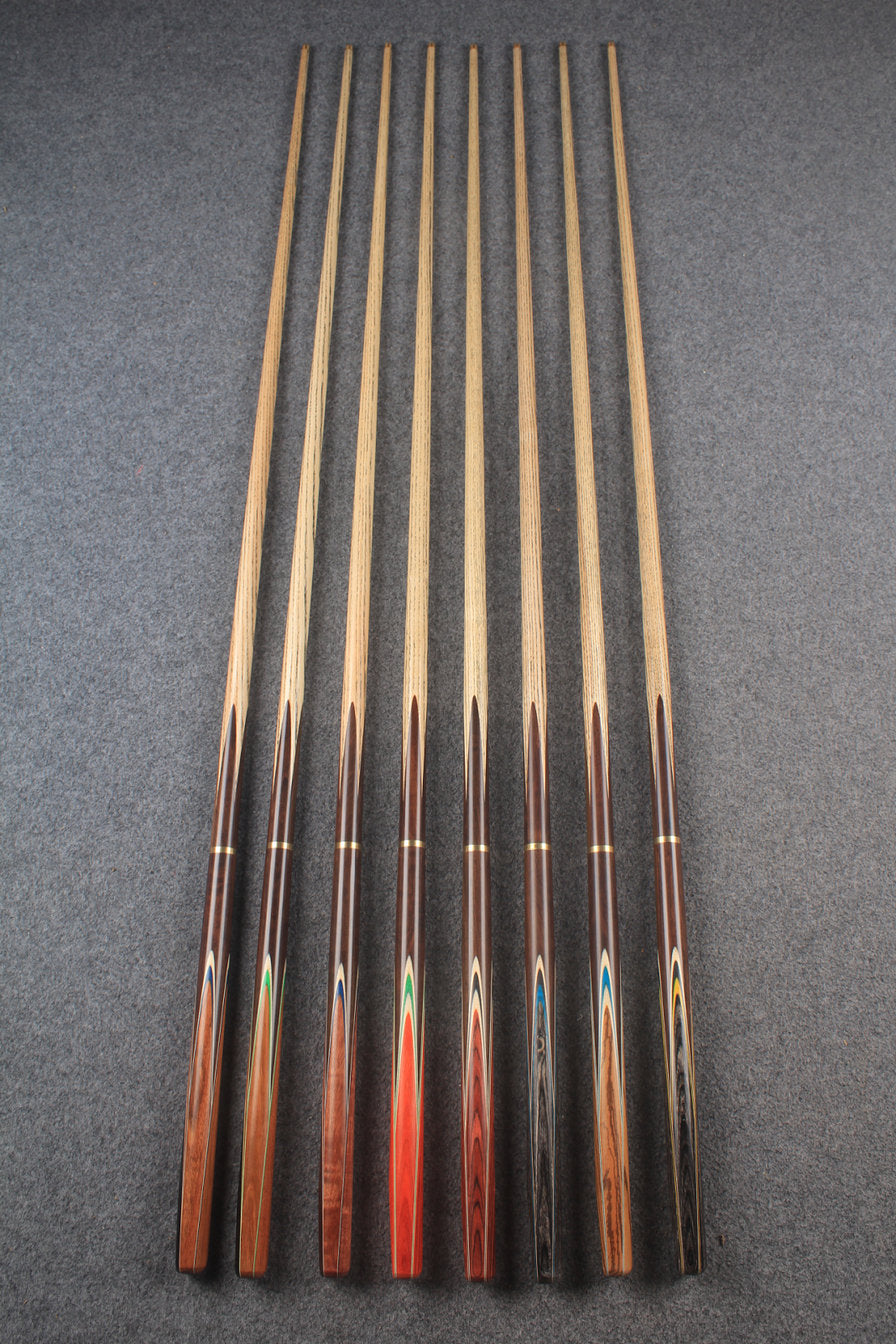 3/4 ash chinese 8 ball pool cue  #6603 - #6610 WOODS CUES