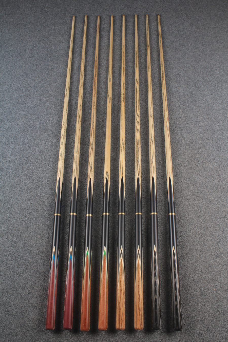 3/4 ash chinese 8 ball pool cue  #6611 - #6618 WOODS CUES
