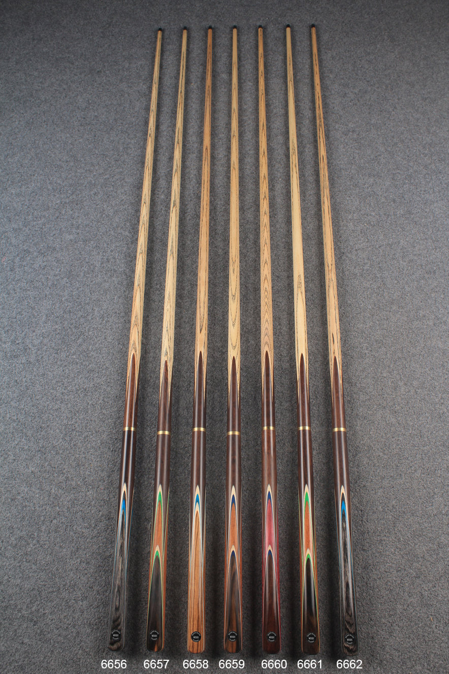3/4 ash chinese 8 ball pool cue  #6656 - #6662