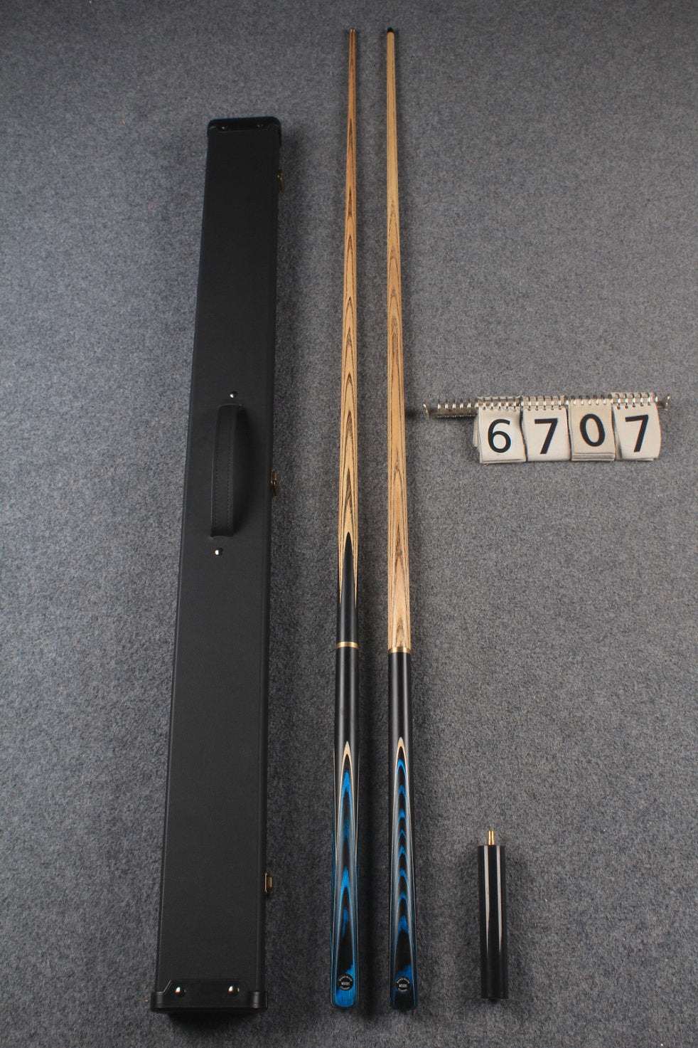 3/4 ASH english pool cue + break cue + case # 6707