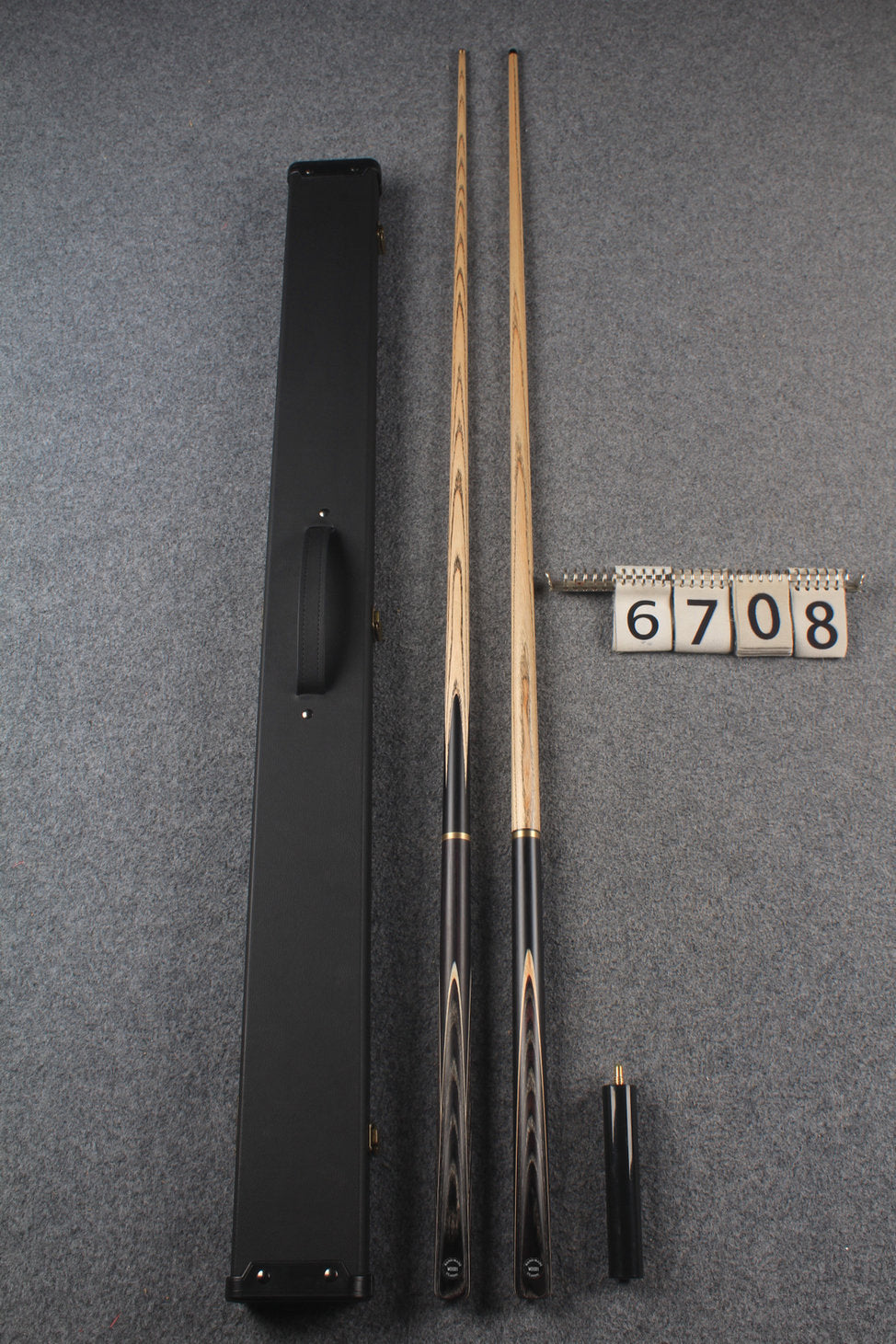 3/4 ASH english pool cue + break cue + case # 6708