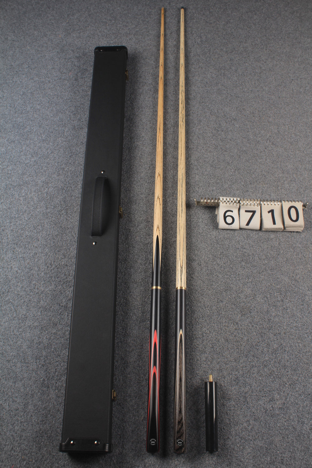 3/4 ASH english pool cue + break cue + case # 6710