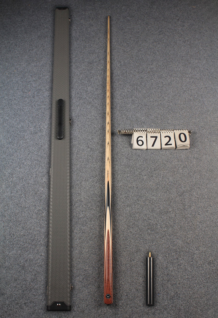 1 piece ash english pool cue # 6720 WOODS CUES