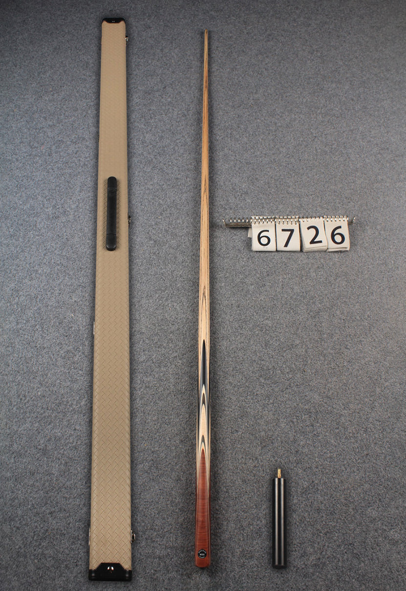 1 piece ash english pool cue # 6726 WOODS CUES