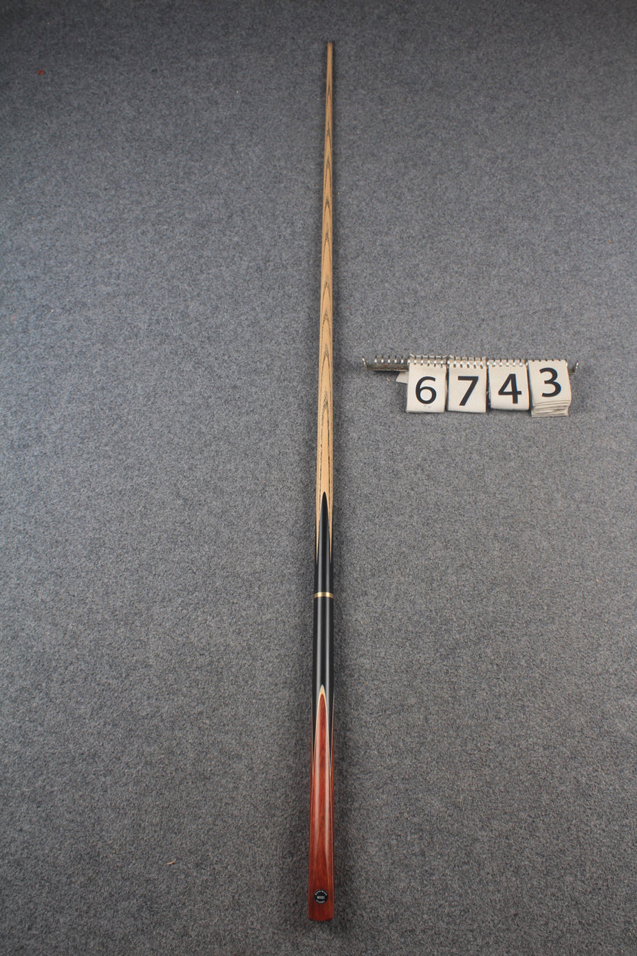 3/4 ash english pool cue # 6743 WOODS CUES