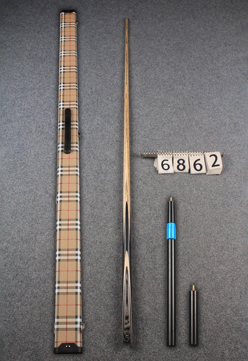 1 piece ash snooker cue # 6862 WOODS CUES