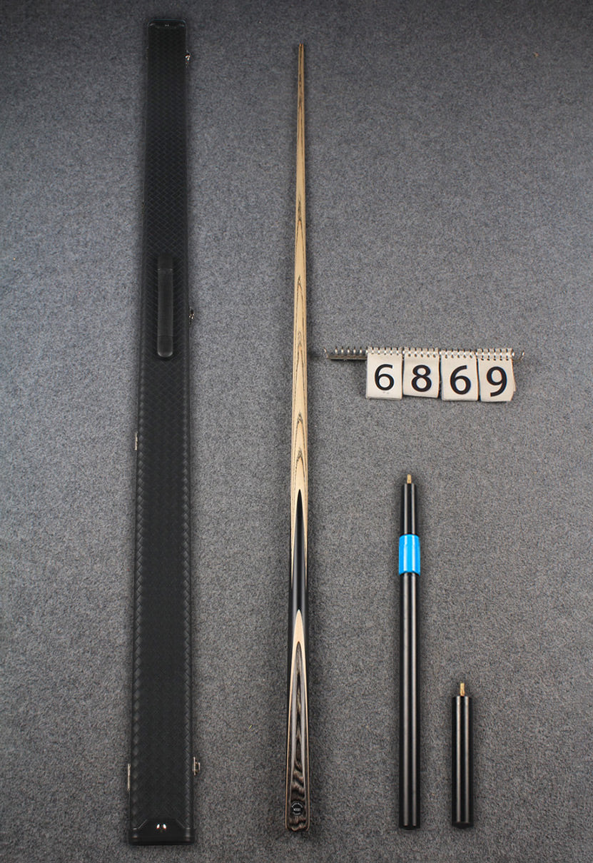 1 piece ash snooker cue # 6869 WOODS CUES