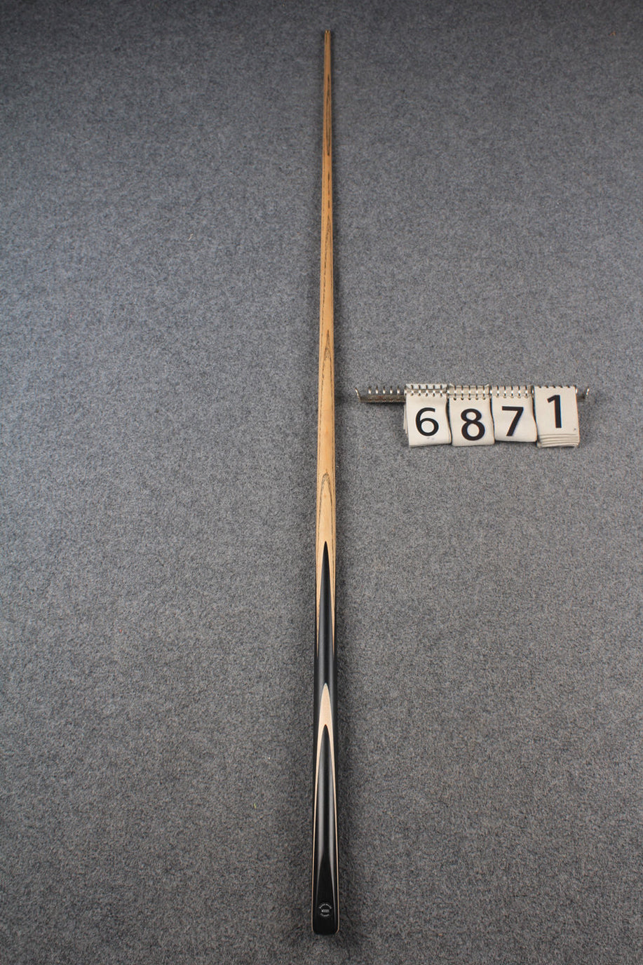 1 piece ash snooker cue # 6871 WOODS CUES