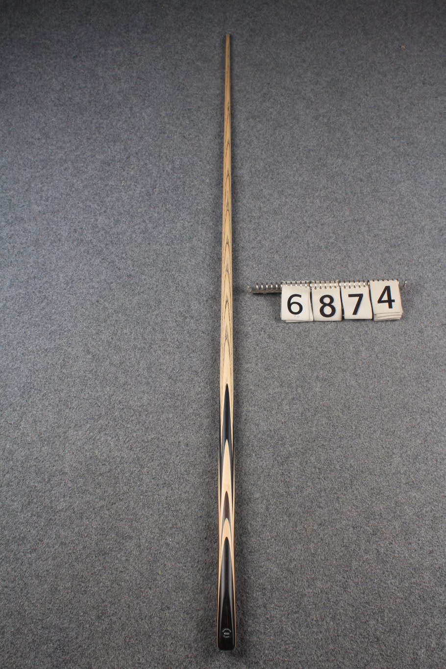 1 piece ash snooker cue # 6874 WOODS CUES