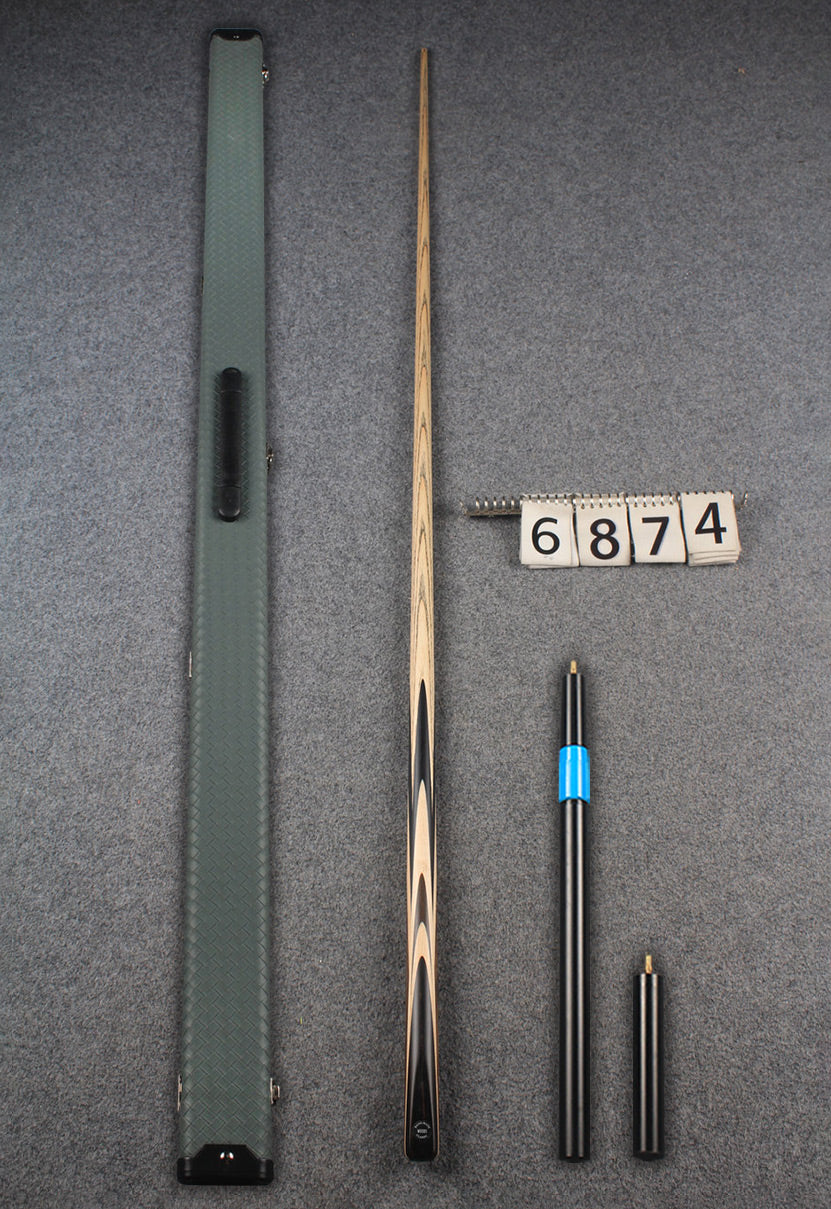 1 piece ash snooker cue # 6874 WOODS CUES