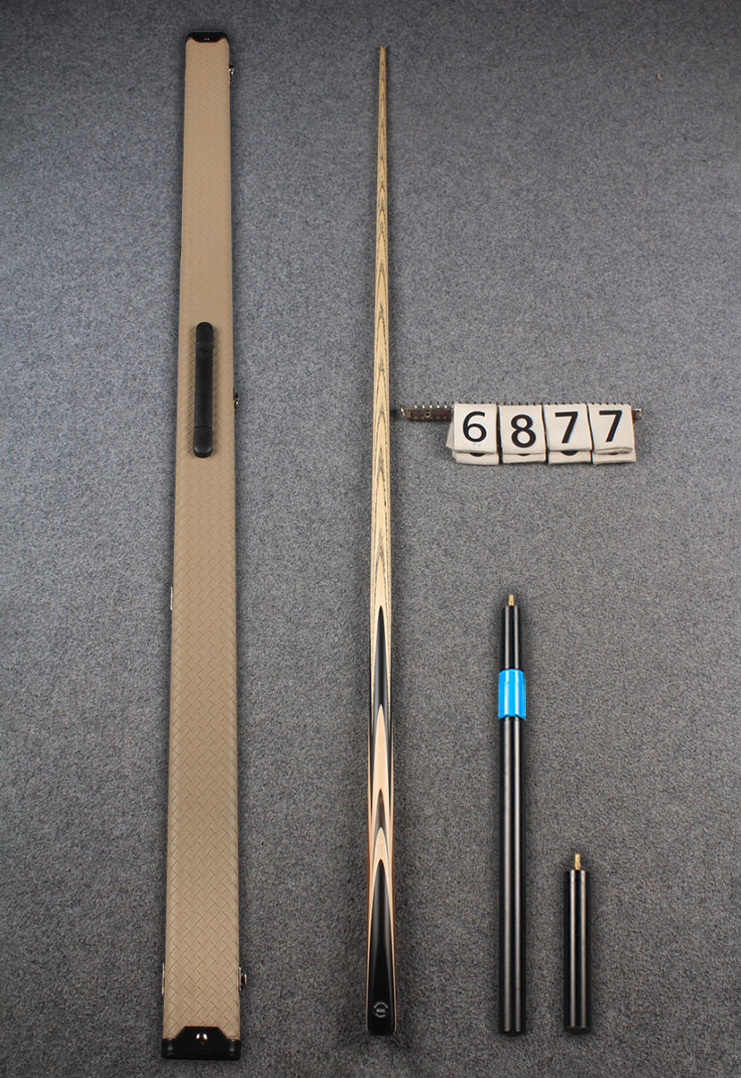 1 piece ash snooker cue # 6877 WOODS CUES