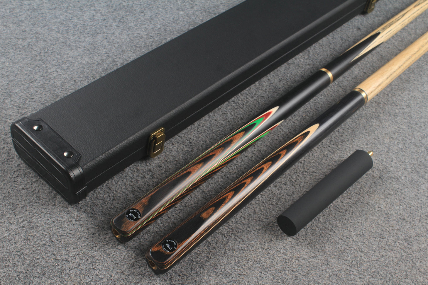 3/4 ASH english pool cue + break cue + case # 6929