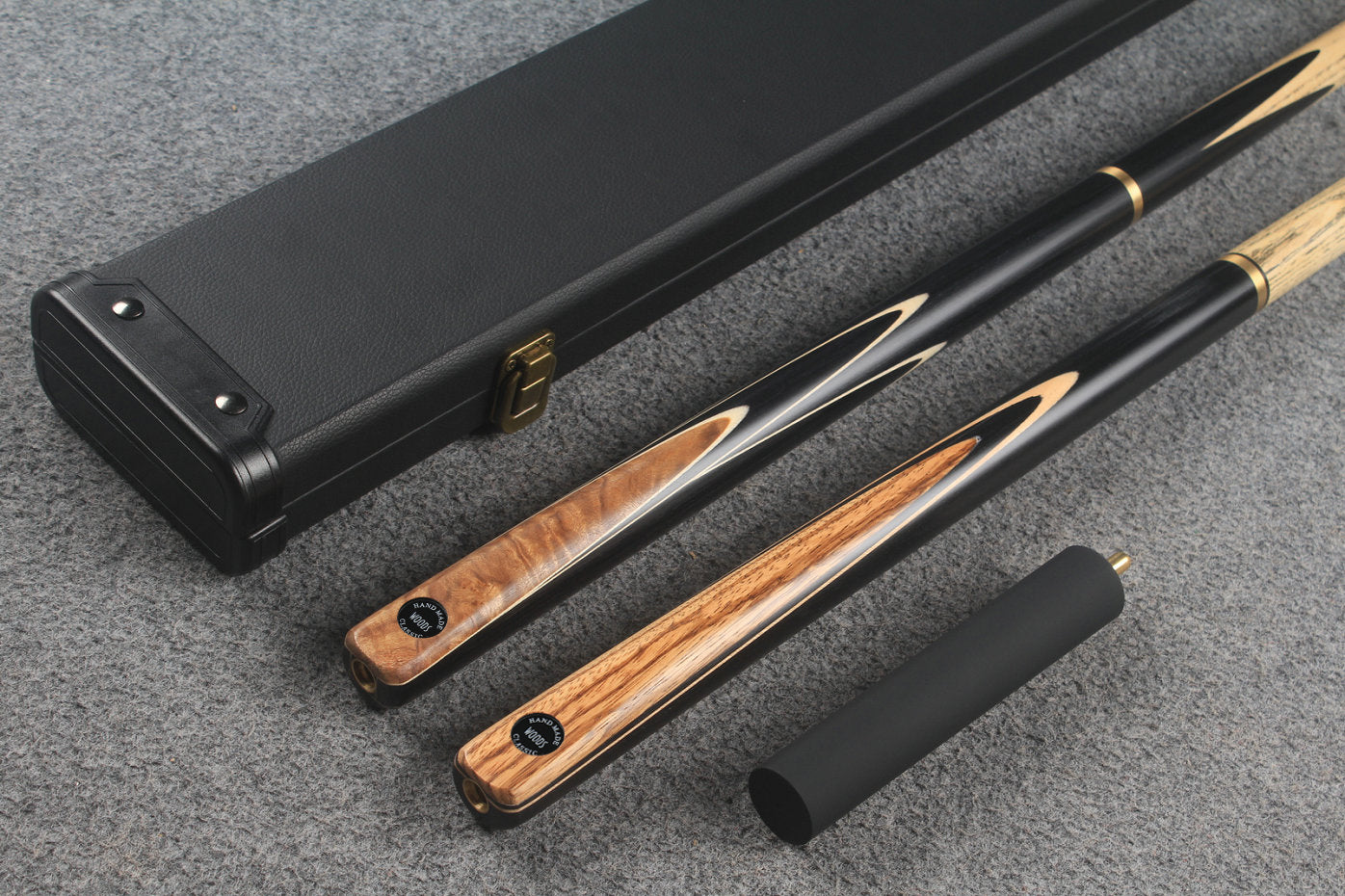 3/4 ASH english pool cue + break cue + case # 6935