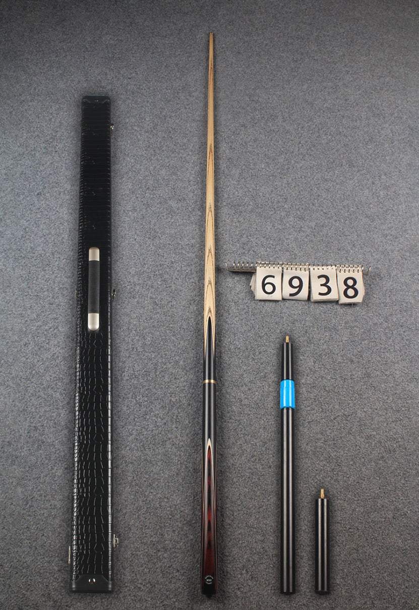 3/4 ash snooker cue  #6938 WOODS CUES