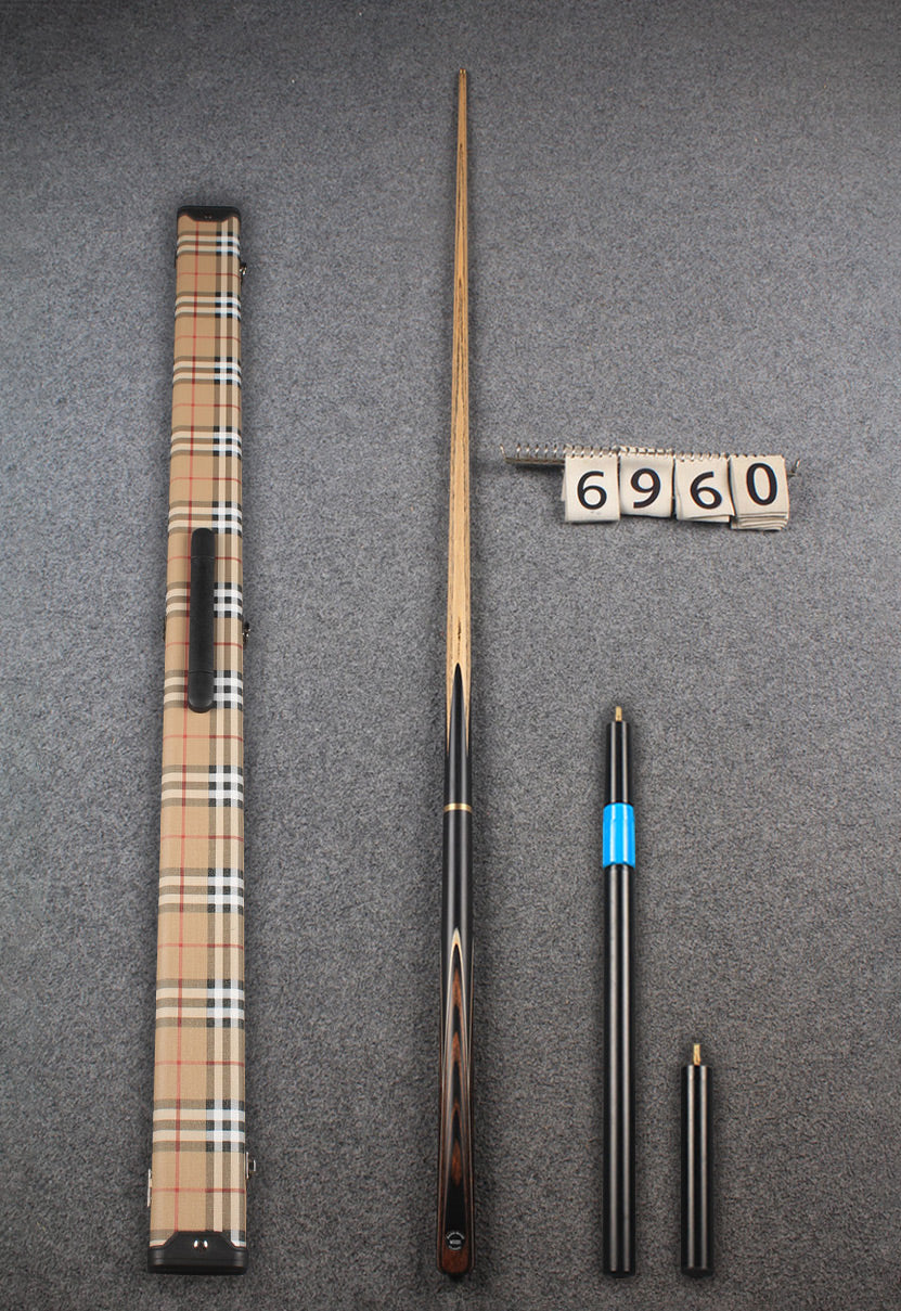 3/4 ash snooker cue  #6960 WOODS CUES