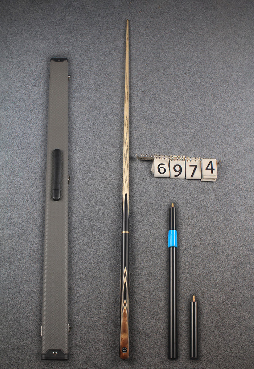 3/4 ash snooker cue  #6974 WOODS CUES