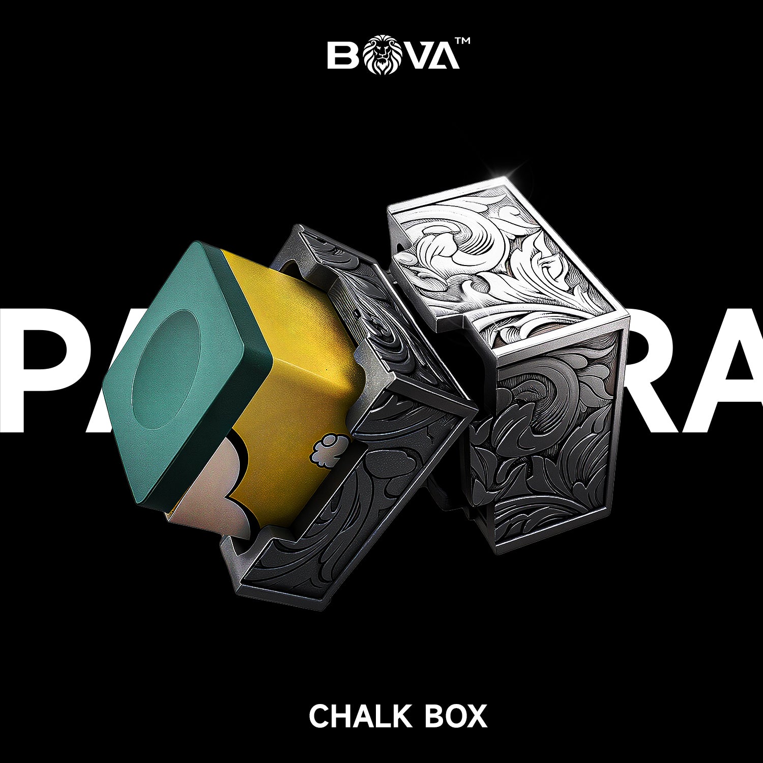 Premium Billiards Chalk Holder - Magnetic Pool Cue Chalk Clip