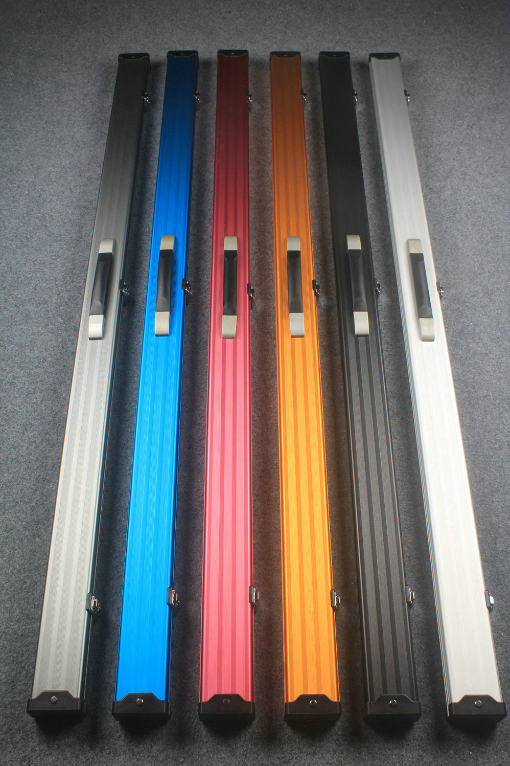one piece professional aluminium lockable cue case