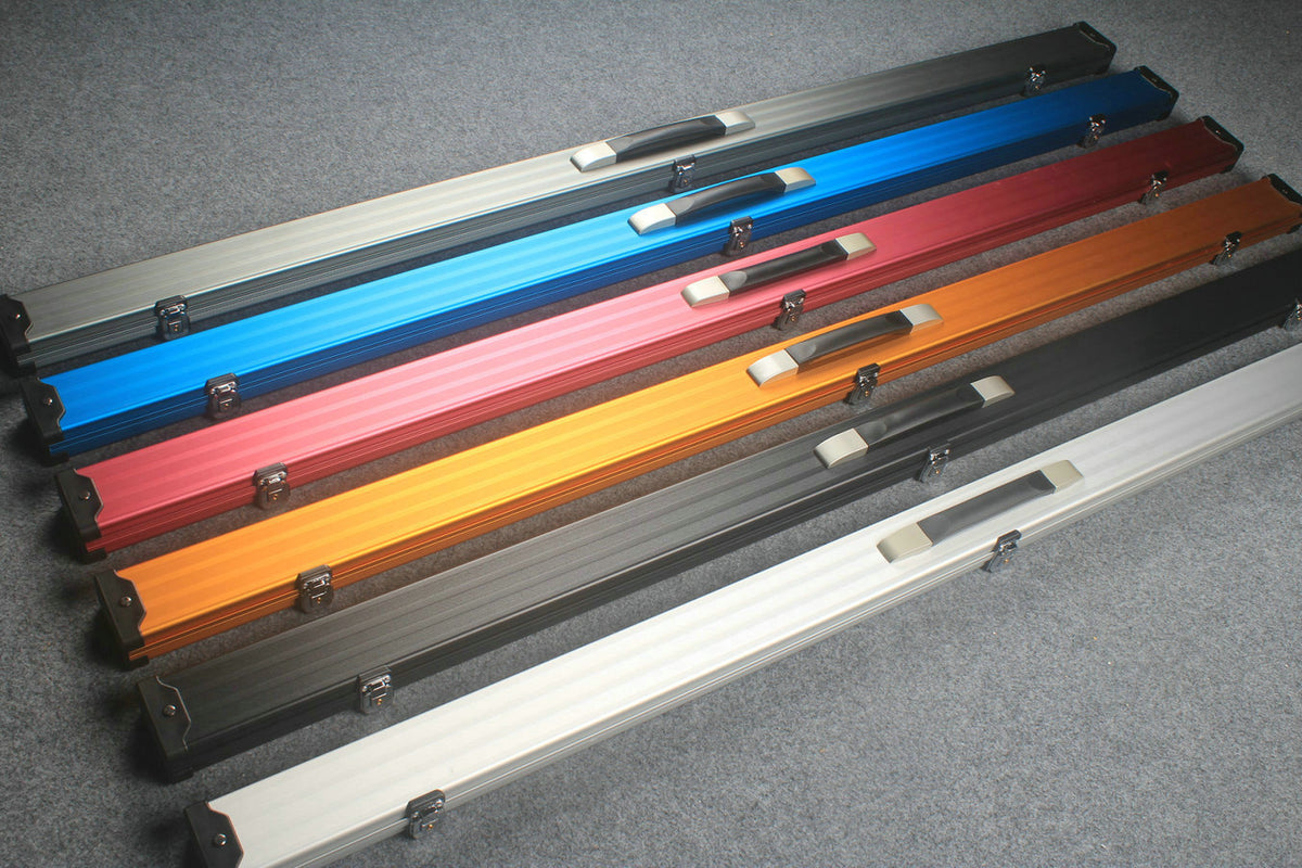 one piece professional aluminium lockable cue case