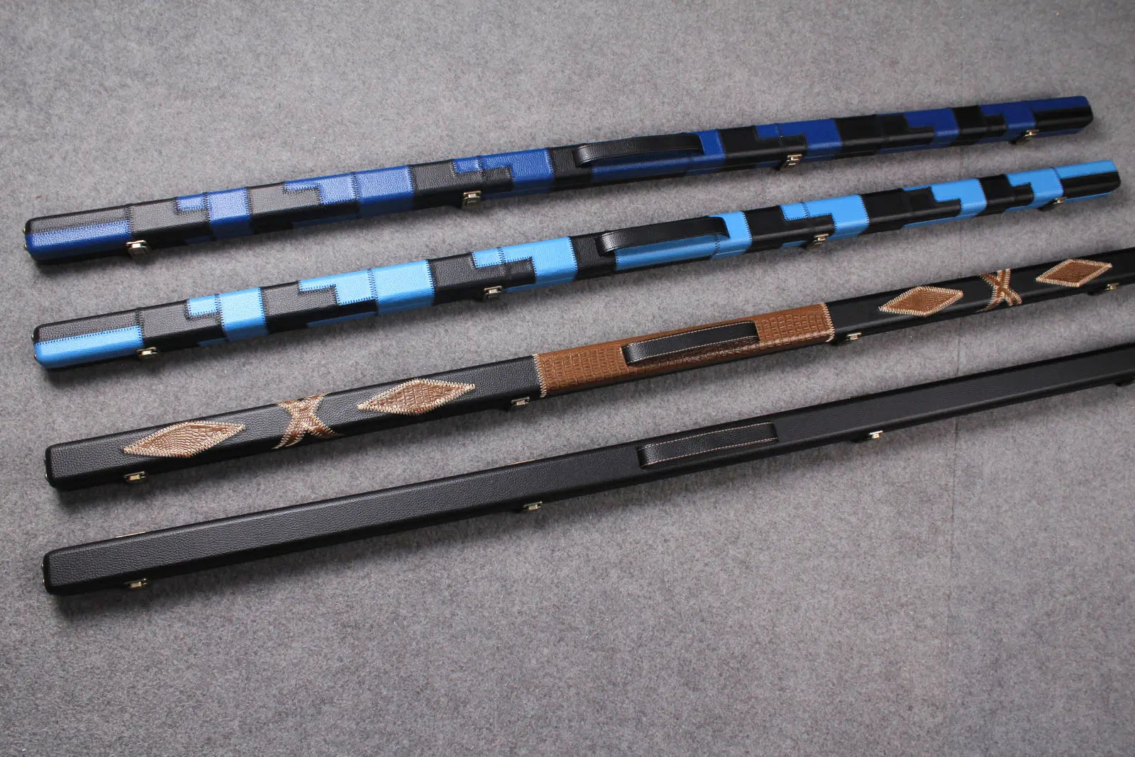 1 piece leather slimline cue case