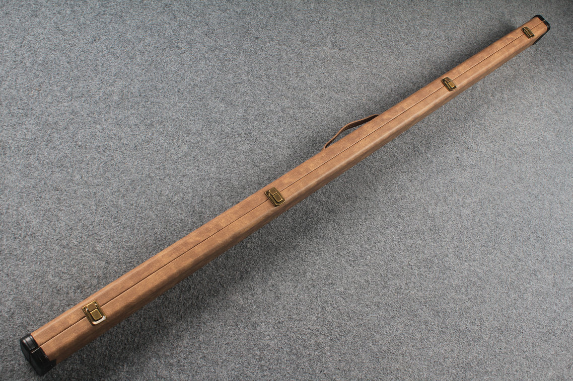 1 piece  leather snooker cue case with 2 slots