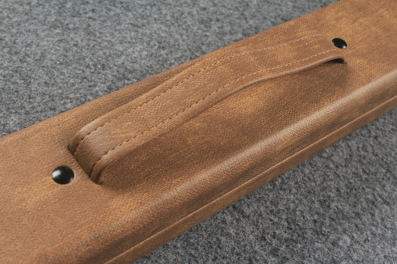 1 piece  leather snooker cue case with 2 slots
