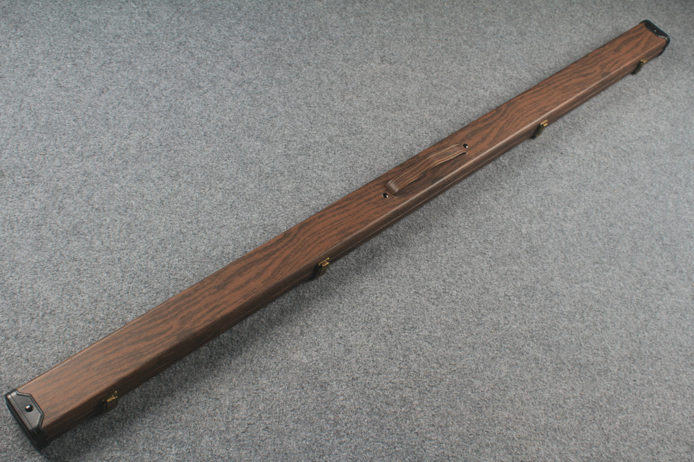1 piece  leather snooker cue case with 2 slots
