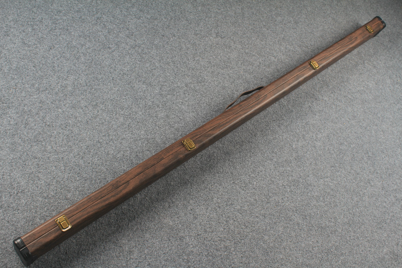 1 piece  leather snooker cue case with 2 slots