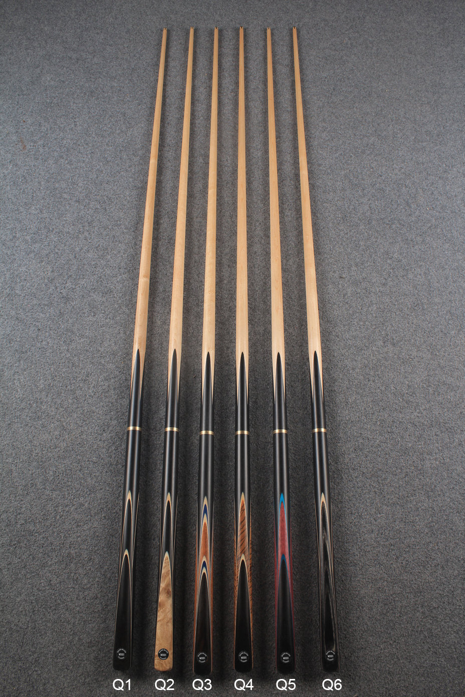 3/4 maple snooker cue 9.5 mm WOODS CUES