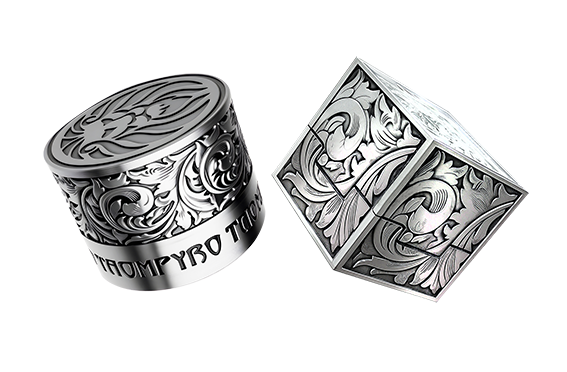 Lion Metal Billiards Chalk Holder - Magnetic Pool Cue Chalk Clip WOODS CUES