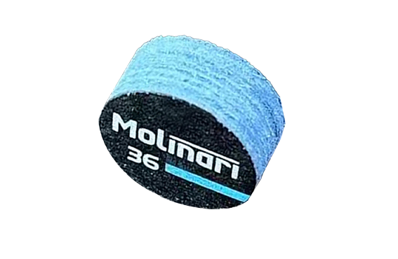 14mm Molinari 7-Layer Billiard Cue Tip - 4 Hardness Options - Professional Grade WOODS CUES