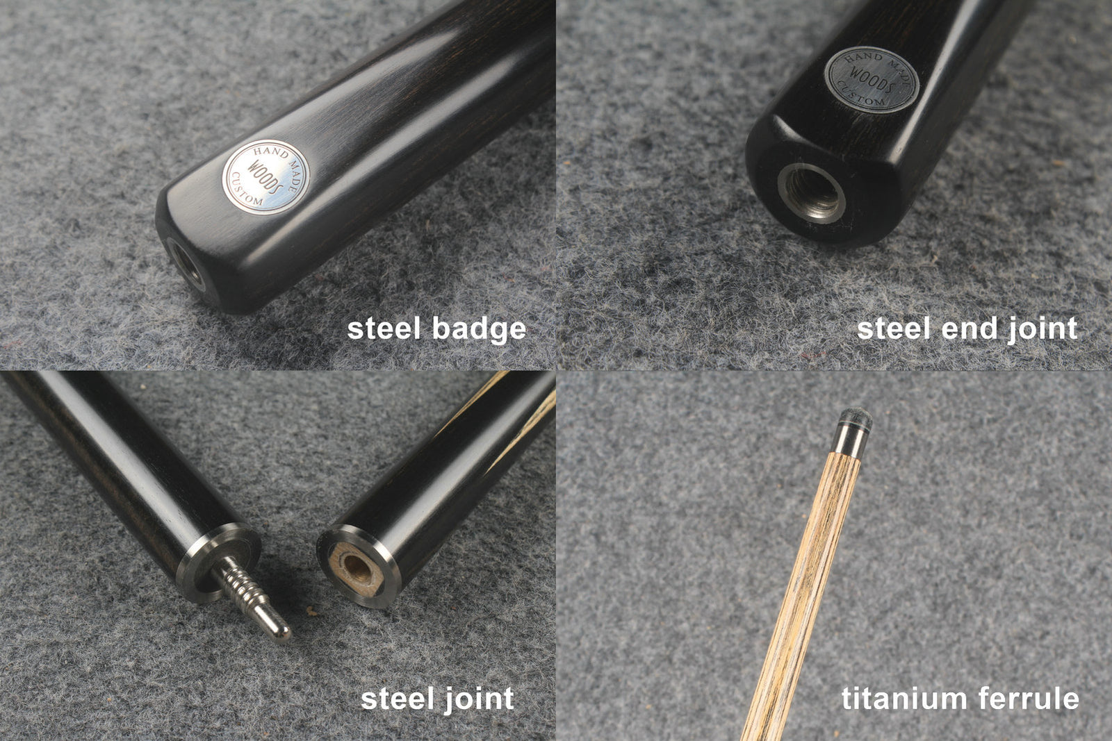 3/4 ash snooker cue #9950 woods custom cue