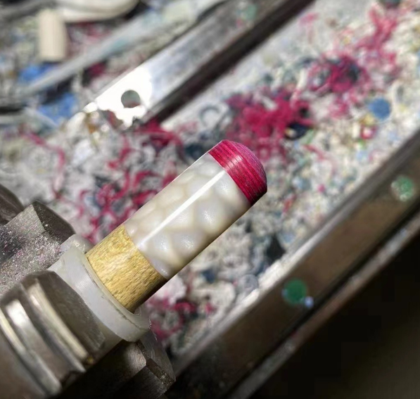 Colorful Ferrule Juma Zuma Dragon scale Carom Billiard Pool Cue 14 X25mm WOODS CUES