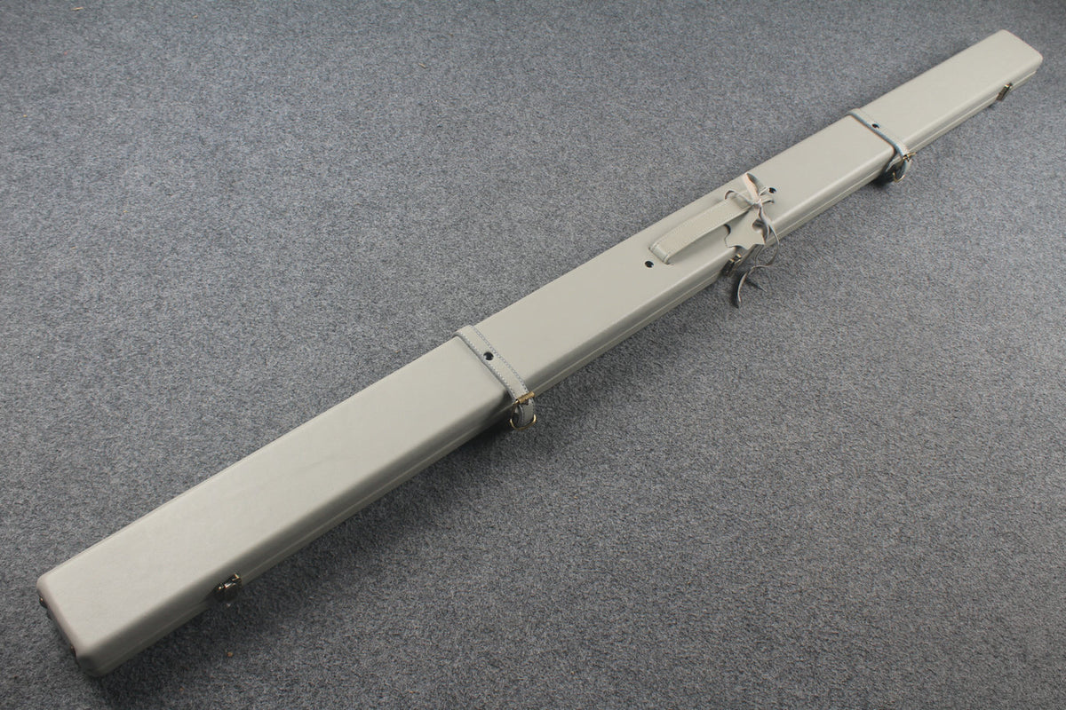 1 piece real Leather  snooker cue case with 2 slots