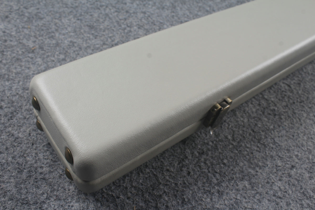 1 piece real Leather  snooker cue case with 2 slots