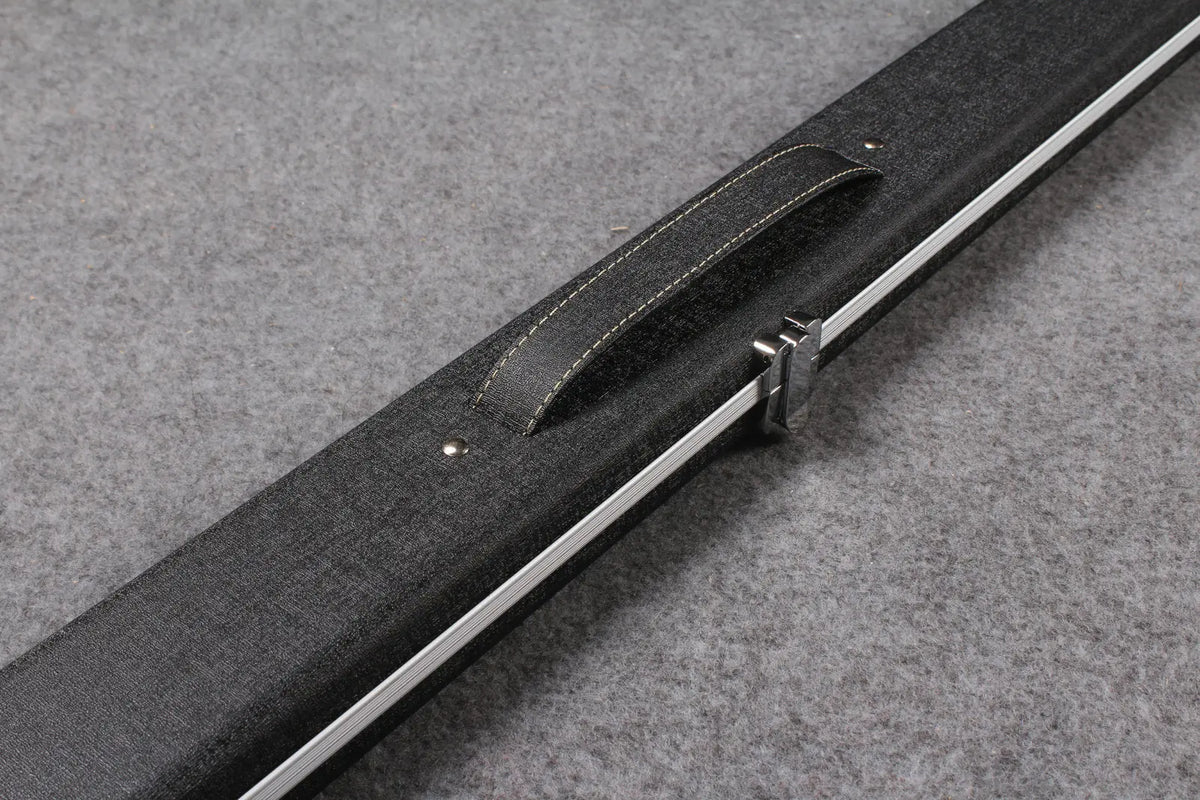 1 piece leather case aluminium construction with 2 slots ~halo style WOODS CUES