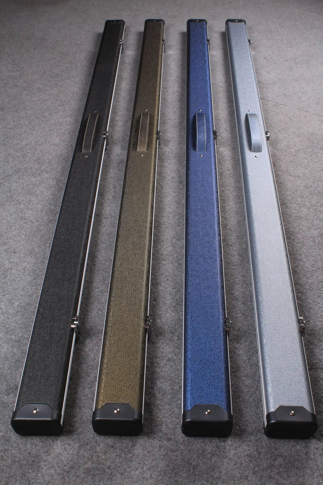 1 piece leather case aluminium construction with 2 slots ~halo style WOODS CUES