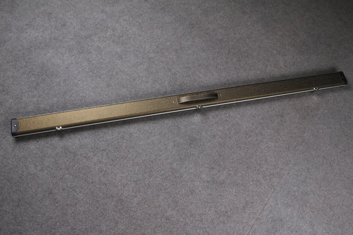 1 piece leather case aluminium construction with 2 slots ~halo style WOODS CUES