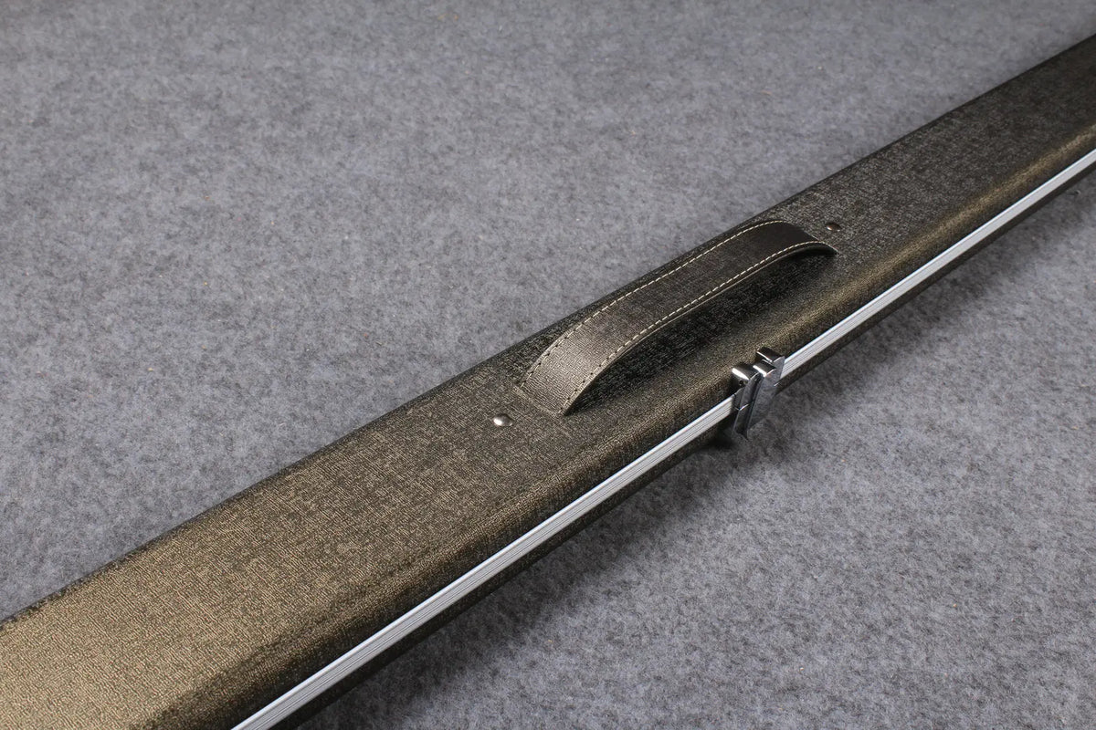 1 piece leather case aluminium construction with 2 slots ~halo style WOODS CUES