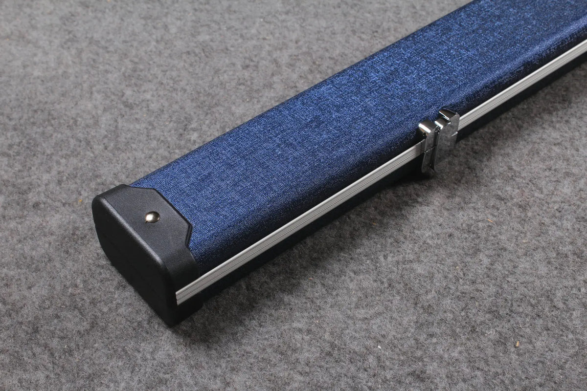 1 piece leather case aluminium construction with 2 slots ~halo style WOODS CUES