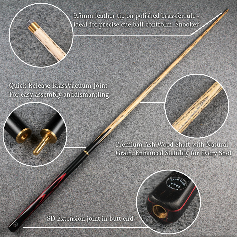 Woods Cues Classic Series — Handcrafted 3/4 Snooker Cue WOODS CUES