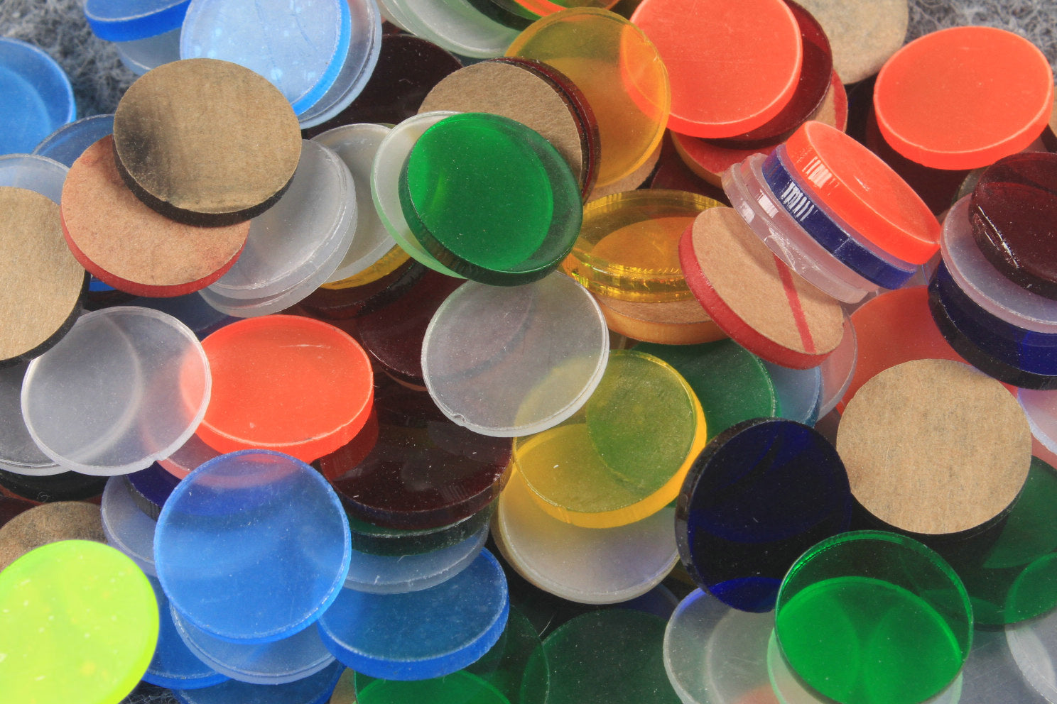 14.5 mm Colored Acrylic Pads WOODS CUES