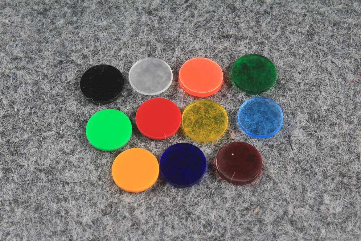 14.5 mm Colored Acrylic Pads