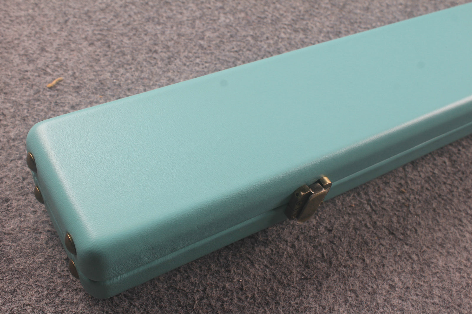1 piece real Leather  snooker cue case with 2 slots