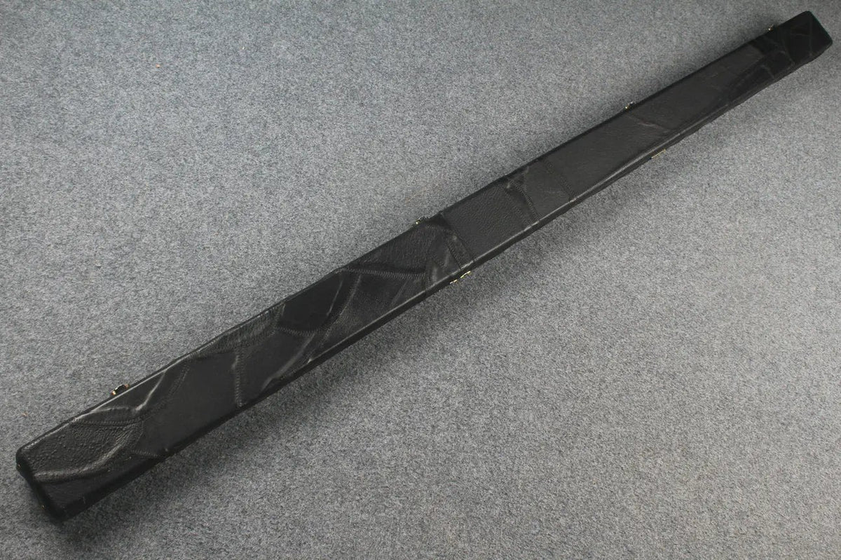 1 piece real Leather patchwork snooker cue case with 2 slots