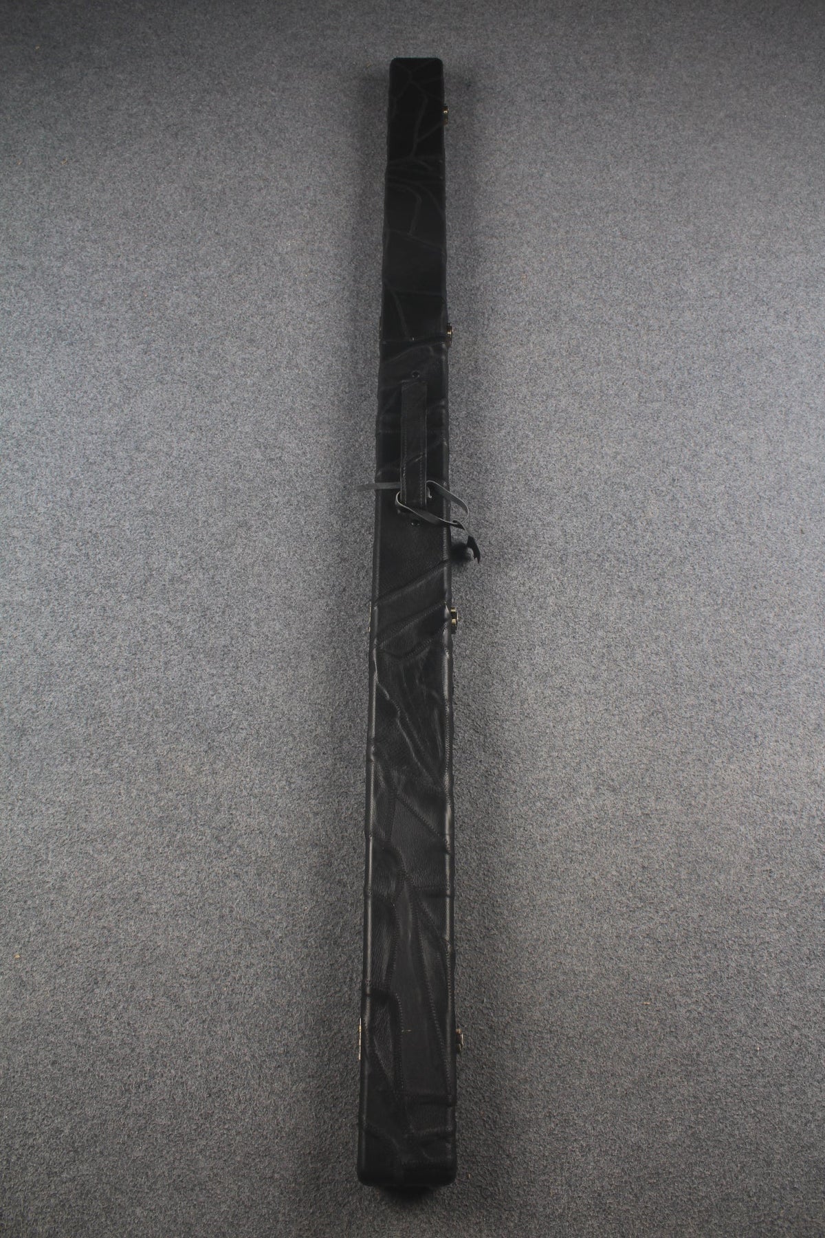 1 piece real Leather handmade patchwork snooker cue case with 2 slots（chalk area inside） WOODS CUES