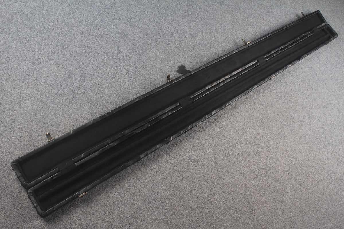 1 piece real Leather handmade patchwork snooker cue case with 2 slots（chalk area inside） WOODS CUES