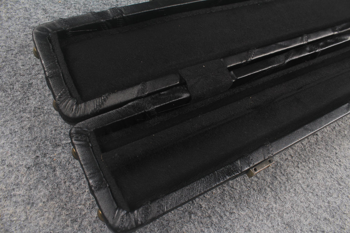 1 piece real Leather handmade patchwork snooker cue case with 2 slots（chalk area inside） WOODS CUES