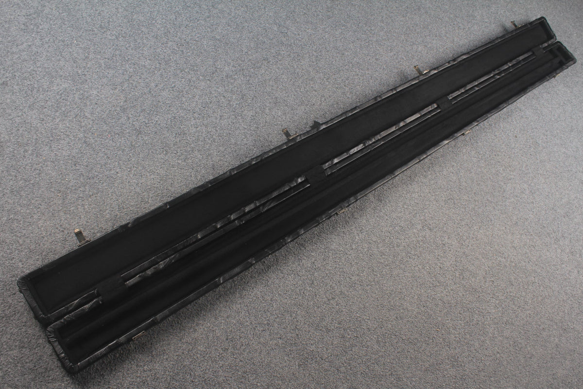 1 piece real Leather handmade patchwork snooker cue case with 2 slots（chalk area inside） WOODS CUES