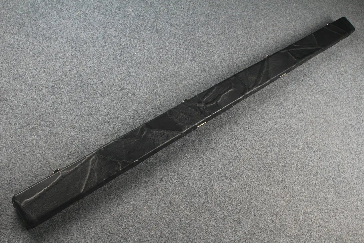 1 piece real Leather patchwork snooker cue case with 2 slots